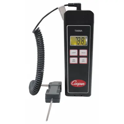 COOPER ATKINS TM99A-032G 3-Channel Thermistor Meter with NIST Certificate - Thermistor Meters without Data Output