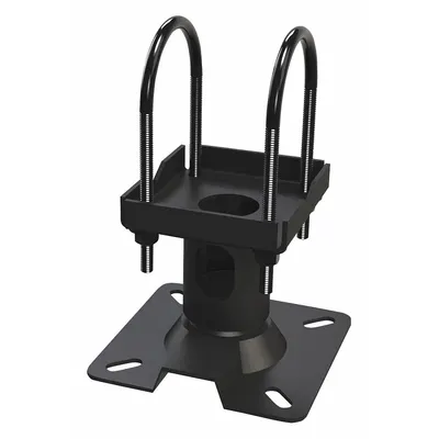 VIDEO MOUNT PRODUCTS Ceiling Adaptor: Ceiling, Max. 180 lb, Fixed, Powder Coated, Black - Fixed Television Mounts
