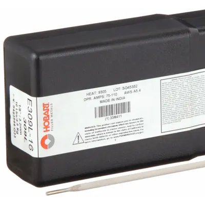 HOBART E309L Stick Welding Electrodes, 1/8 in x 14 in, 10 lb