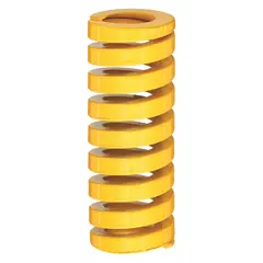 This RAYMOND die spring is an ISO-D series component made from alloy steel. It features a cylindrical shape with closed and ground ends, and a length of 2 33/64 inches. Sold as a 10-pack, it is used in stamping dies, metal forming tools, and press applications to provide controlled, high-force return under repeated heavy loads.