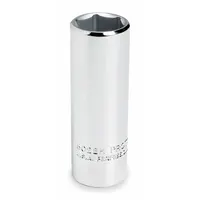 PROTO Socket: SAE, 3/8 in Drive Size, 15/16 in Socket Size, 6-Point, Deep, Chrome, Socket (MPN J5030H)