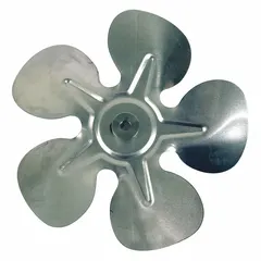 Replacement propeller for HVAC and refrigeration systems, used to move air across coils or heat exchangers. Suitable for commercial and industrial heating, ventilation, and air conditioning equipment to maintain proper airflow and system efficiency.
