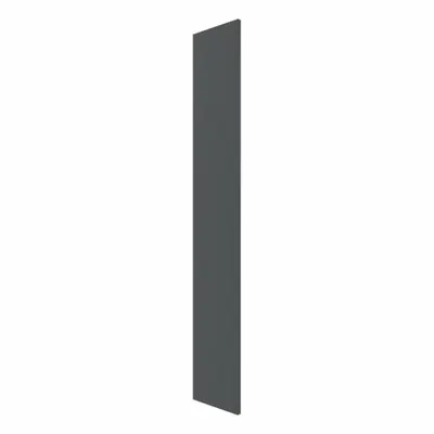 HADRIAN Pilaster: Solid Plastic HDPE, Plastic, Slate, 80 1/2 in Ht, 7 in Wd - Pilasters for Bathroom Partitions