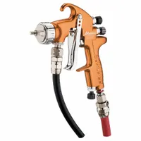 DEVILBISS Spray Gun Kit: 8 in to 12 in, 1/4 in Air Inlet Size, Dyes/Glazes/Lacquers/Paints/Stains (MPN ADV-P522-14)