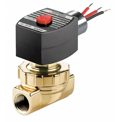 REDHAT Solenoid Valve: 2-Way, Normally Closed, 1/2 in Pipe Size, 110V AC/120V AC - 2-Way/2-Position, Normally Closed Solenoid Valves