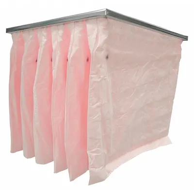 OEM Pocket Air Filter: 24 in x 12 in x 18 in, MERV 13, Pink, Synthetic - MERV 13 Pocket Air Filters