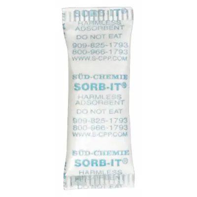 PARTNERS BRAND Silica Gel Packets: 7/8 in Wd, 1 1/2 in Lg, 47 cu in Area Protected, Pail - Silica Gel Desiccant Bags