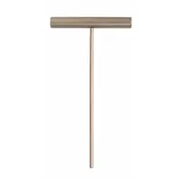 Non-sparking hex key with a 5/16 in tip size, SAE, short length, and T-handle design. Made of beryllium copper with an unfinished finish. Suitable for use in hazardous environments where spark prevention is required, such as areas with flammable gases, vapors, or dust