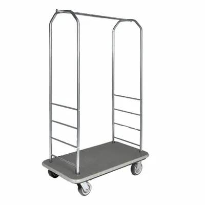CSL Bellman Cart, 43 in Overall Lg, 23 in Overall Dp, 72 1/2 in Overall Ht, Gray - Easy-Mover Bellman Carts