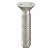 Tamper Resistant Screw: #8-32 Thread Size, 3/4 in Lg, Stainless Steel, Plain, Flat, Spanner, 25 PK (MPN 121820)