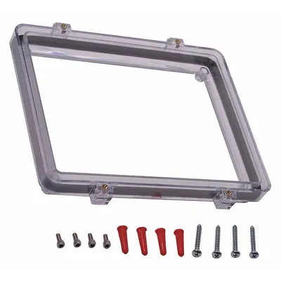 SAFETY TECHNOLOGY INTERNATIONAL KIT-06297E E Spacer Kit, Clear Polycarbonate - Spacers for Alarm & Wall Fixture Covers