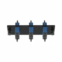 PANDUIT Fiber Optic Adapter Panel: Single Mode, OS2, 3 Fiber Ports, SC, UPC, Duplex, Blue, Opticom (MPN FAP3WBUDSCZ)