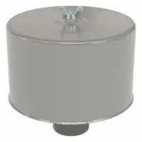 SOLBERG Filter Silencer: 2 1/2 in Inlet Size, 195 scfm, 7.5 in Overall Ht, 7.75 in Outside Dia (MPN F-30P-250)