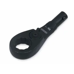 This 24 mm metric 12-point box end torque wrench head is part of the WILLIAMS interchangeable system. It is designed for precise torque application on fasteners in industrial maintenance, automotive repair, and assembly operations. The 12-point configuration provides secure engagement on square and hex fasteners.