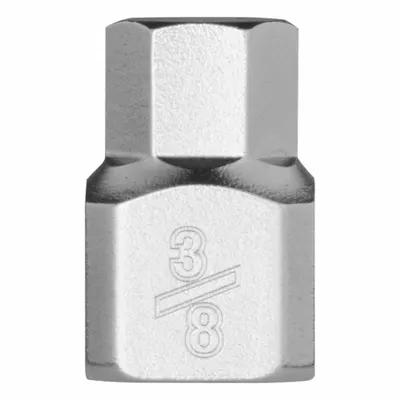 MILWAUKEE Bit Socket: 1/4 in Drive Size, Hex Tip, 3/8 in Tip Size, 51/64 in Overall Lg - Hex Bit Sockets