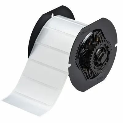 BRADY Pre-Cut Label Stock Roll: 1 in x 3 in, 1 in, Metalized Polyester - Brady Precut Label Rolls