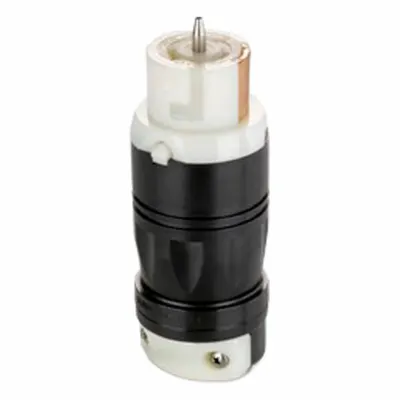 LEVITON Locking Connector: Non-NEMA, Black/White, 125V AC, 50 A Current Rating - General Purpose Connectors