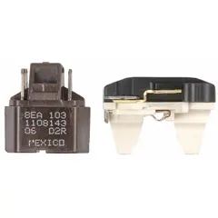 This kit includes the start relay and overload protector for compressor operation in refrigerators and freezers. It replaces faulty components to ensure proper compressor starting and protection from electrical overloads.