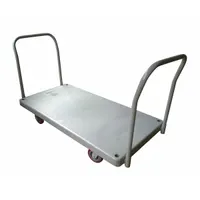 DAYTON Platform Truck: 3,300 lb, 60 in L x 29 1/2 in W x 40 in H Overall Dim., Gray, Plastic