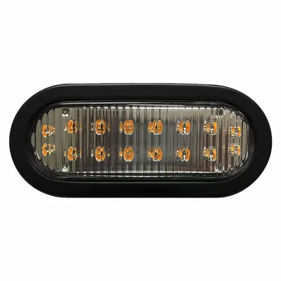 ECCO Warning Light: Perimeter Flashing Warning Light, White, 2 1/8 in Overall Wd - Vehicle Perimeter Flashing Warning Lights