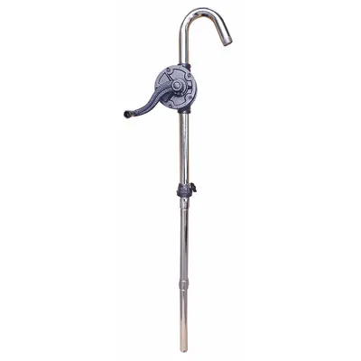 Dayton Hand Pump: Rotary Action, Pump with Spout, Cast Iron Housing, 16 oz per stroke - Rotary-Crank Drum Pumps