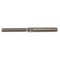 LOOS Wire Rope Stud: 1/16 in Compatible Rope Dia, Right Hand, 1 3/64 in Thread Lg, #6-40 Thread Size (MPN MS21259-2RH)