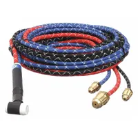 MILLER ELECTRIC TIG Torch Package: Water-Cooled, W-225 Modular, 25 ft, Braided Rubber, 3-Piece (MPN WP-225-25-R)