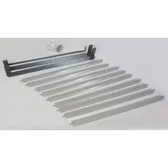 Steel louver designed for use with hydronic wall and ceiling unit heaters. Directs airflow and protects the heater core. Gray finish. Overall dimensions: 21-11/16 in H x 23-1/4 in W x 3-5/8 in D.