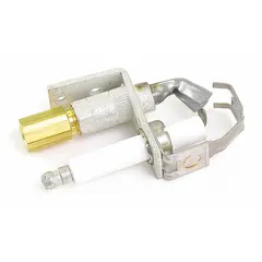 This pilot burner is a replacement component for gas-fired heating systems. It provides a continuous flame to ignite the main burner when the system calls for heat. Suitable for use in residential and light commercial HVAC applications.