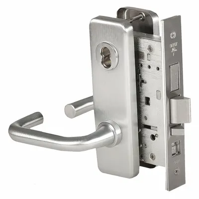 BEST Door Lockset: Office Lever Locksets, Chrome, ADA Compliant