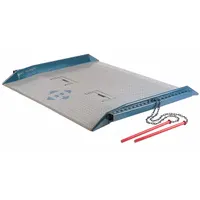 BLUFF Dock Board: 15,000 lb Load Capacity, 72 in Overall Lg, 60 in Overall Wd, Diamond Treadplate (MPN 15C6072)
