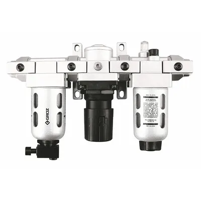 GROZ Filter/Regulator/Lubricator: 1/4 in NPT, 18 cfm, 145 psi Max Op Pressure - GROZ Filter, Regulator & Lubricators (FRLs)