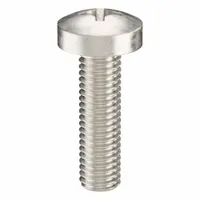 Machine Screw: M5x0.80 Thread Size, 18 mm Lg, 316, Stainless Steel, Plain, Pan, Phillips, 25 PK (MPN ZSCRW-483)