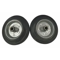 Wheel kit for replacing or upgrading wheels on HVACR equipment. Commonly used in commercial and industrial ventilation systems, air handlers, and condensing units. Sold as a pair.