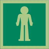 IMO (International Maritime Organization) Safety Sign: Vinyl, Adhesive Sign Mounting, 0.011 in Thick