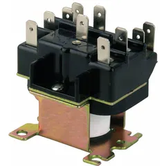 This general-purpose relay features a DPDT contact form with both normally closed and normally open configurations. It operates with a 24V AC coil and is suited for industrial switching applications such as control panels, automation systems, and machinery.