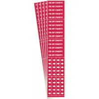 Pipe Marker: Fire Dry Standpipe, Red, White, Fits 3/4 in and Smaller Pipe O.D., 3 Pipe Markers, 5 PK (MPN 7108-3C-PK)