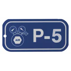 This lockout tag is made of polystyrene plastic and features English text with no header. It is used in lockout/tagout procedures to identify equipment that is undergoing maintenance and must not be operated, helping prevent accidental startup.