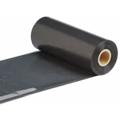 Black resin ribbon from the R4900 series, 6 7/8 in x 984 ft, for solvent-resistant labeling. Compatible with i7100 printer series. RoHS compliant.