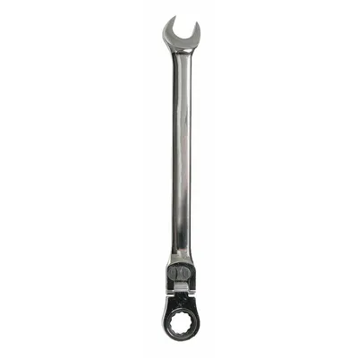 WESTWARD Combination Wrench: Alloy Steel, Chrome, 7/8 in Head Size, 13 in Overall Lg - SAE 12-Point Ratcheting Combination Wrenches