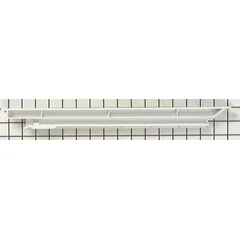 OEM replacement rail for crisper drawers in refrigerators and freezers. Supports the drawer and enables smooth sliding for organized storage of fruits and vegetables.