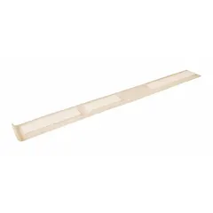 This plastic bird control slide connector is designed for heavy-duty use on ledges, beams, and rooflines. Each connector measures 12 inches in height, 1 1/2 inches in width, and 5 feet in length. Sold in a pack of 12, the beige connectors create a physical barrier to prevent birds from landing or nesting.