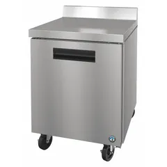This HOSHIZAKI worktop refrigerator offers 6.2 cu ft of cold storage with a thermostatic control for consistent temperature. It features a single door, measures 40 inches high by 31 inches deep, and is Energy Star compliant. Suitable for commercial kitchens, laboratories, and industrial settings where chilled ingredients, samples, or supplies are needed.