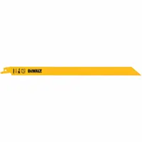 DEWALT Reciprocating Saw Blade: 18 Teeth per Inch, 12 in Blade Lg, 0.75 in Blade Thick, Metal, 5 PK (MPN DW4822)