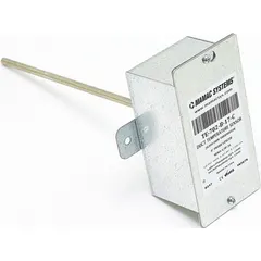 Duct temperature sensor for HVAC systems, used to monitor and control air temperature within ductwork. Provides accurate temperature feedback for building automation, energy management, and zone control in commercial and industrial applications.