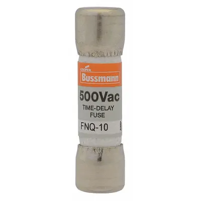 BUSSMANN Fuse: FNQ Series, Midget, Time-Delay, 1.5 A, 500 V AC, 13/32 in x 1 1/2 in - Time-Delay Cylindrical Fuses