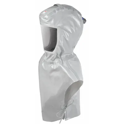 3M Hood with Chest Coverage: Versaflo, Hood, PAPR System/SAR System, Universal Headgear Size - 3M General Purpose Headgear