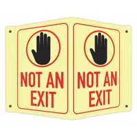 Safety Sign: Aluminum, Mounting Holes Sign Mounting, 6 in x 7 1/2 in Nominal Sign Size (MPN LCVB-0024-GA_4x6)