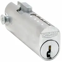 COMPX CHICAGO File Cabinet Locks: Keyed Different, 2 in Body Thick, 1/2 in Body Wd, 51/64 in Body Ht (MPN C5002LP-KD)