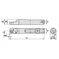 WIDIA Indexable Boring Bar: QSMI37545R (MPN 2825464)
